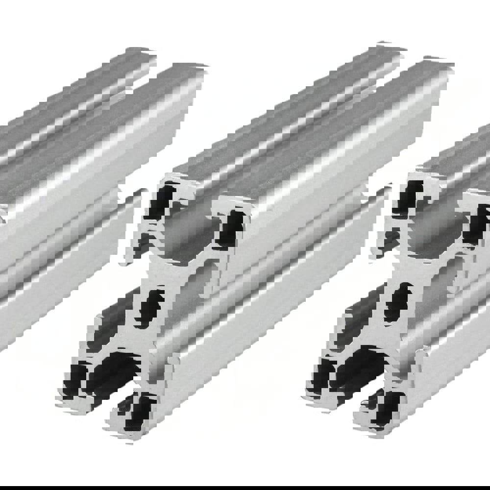 Framing; Frame Type: T-Slotted ; Duty Grade: Standard-Duty ; Material: Aluminum Alloy ; Slot Location: Quad ; Shape: Square ; Finish: Clear Anodized